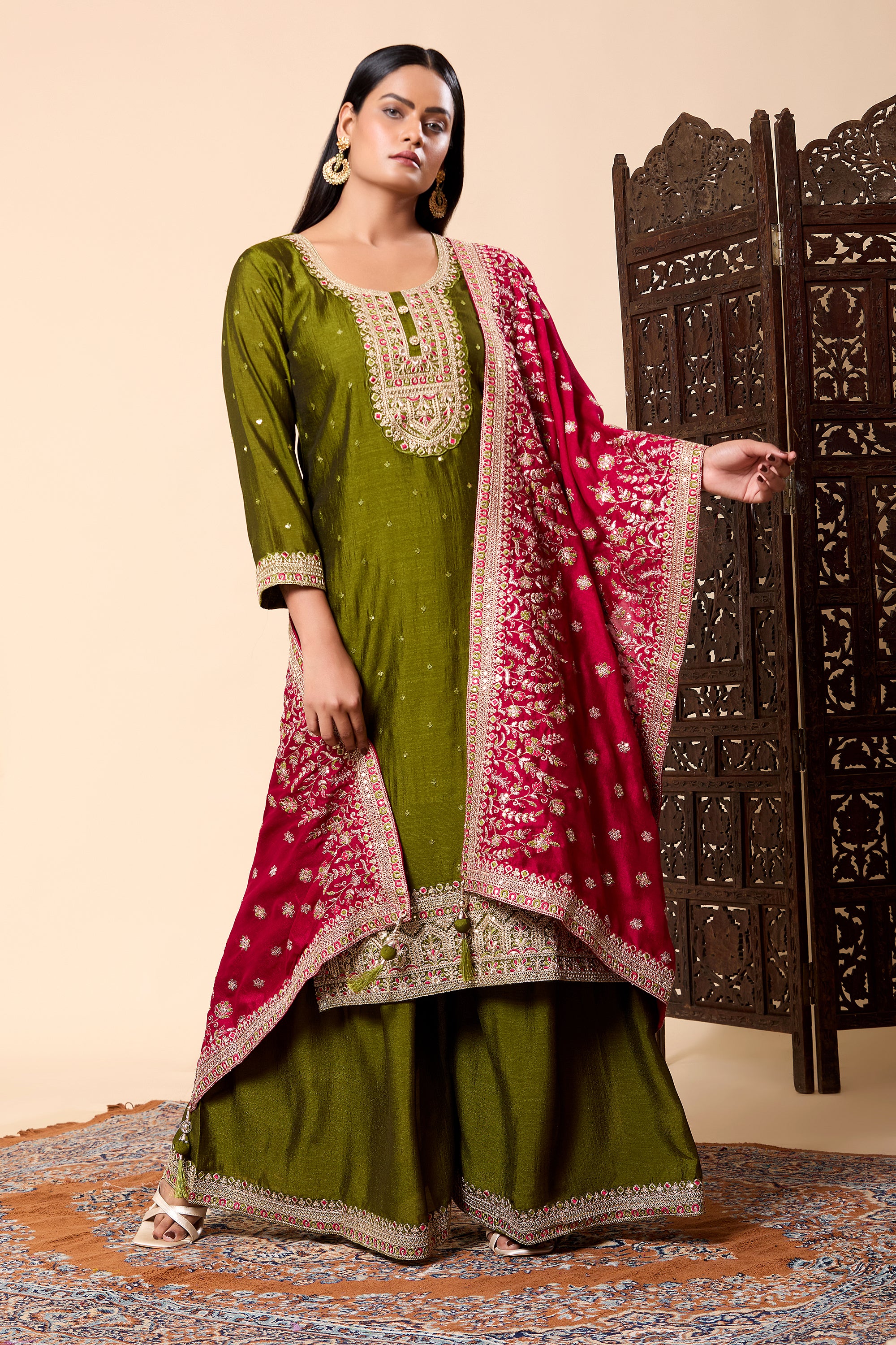 Mayuri Palazzo Suit - Roop Darshan