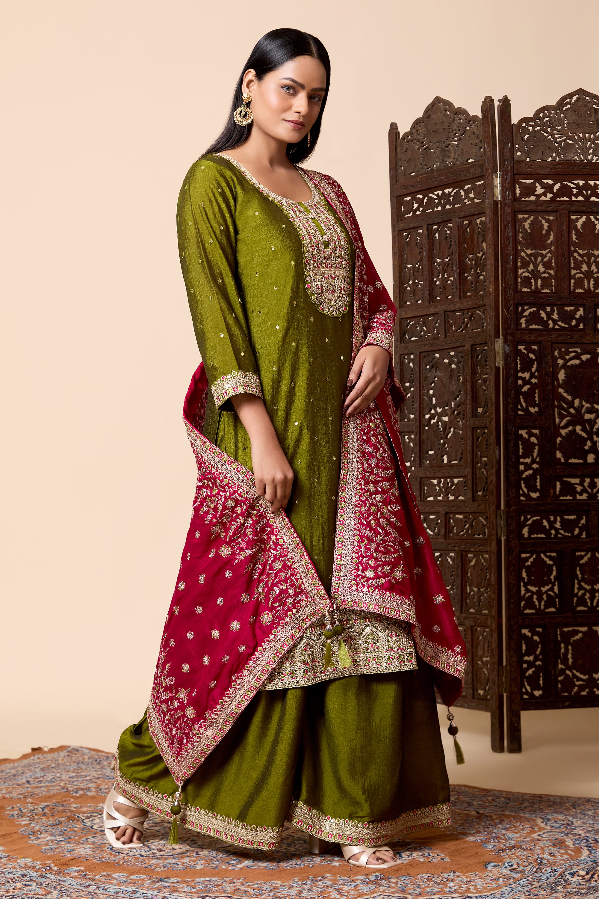Mayuri Palazzo Suit - Roop Darshan