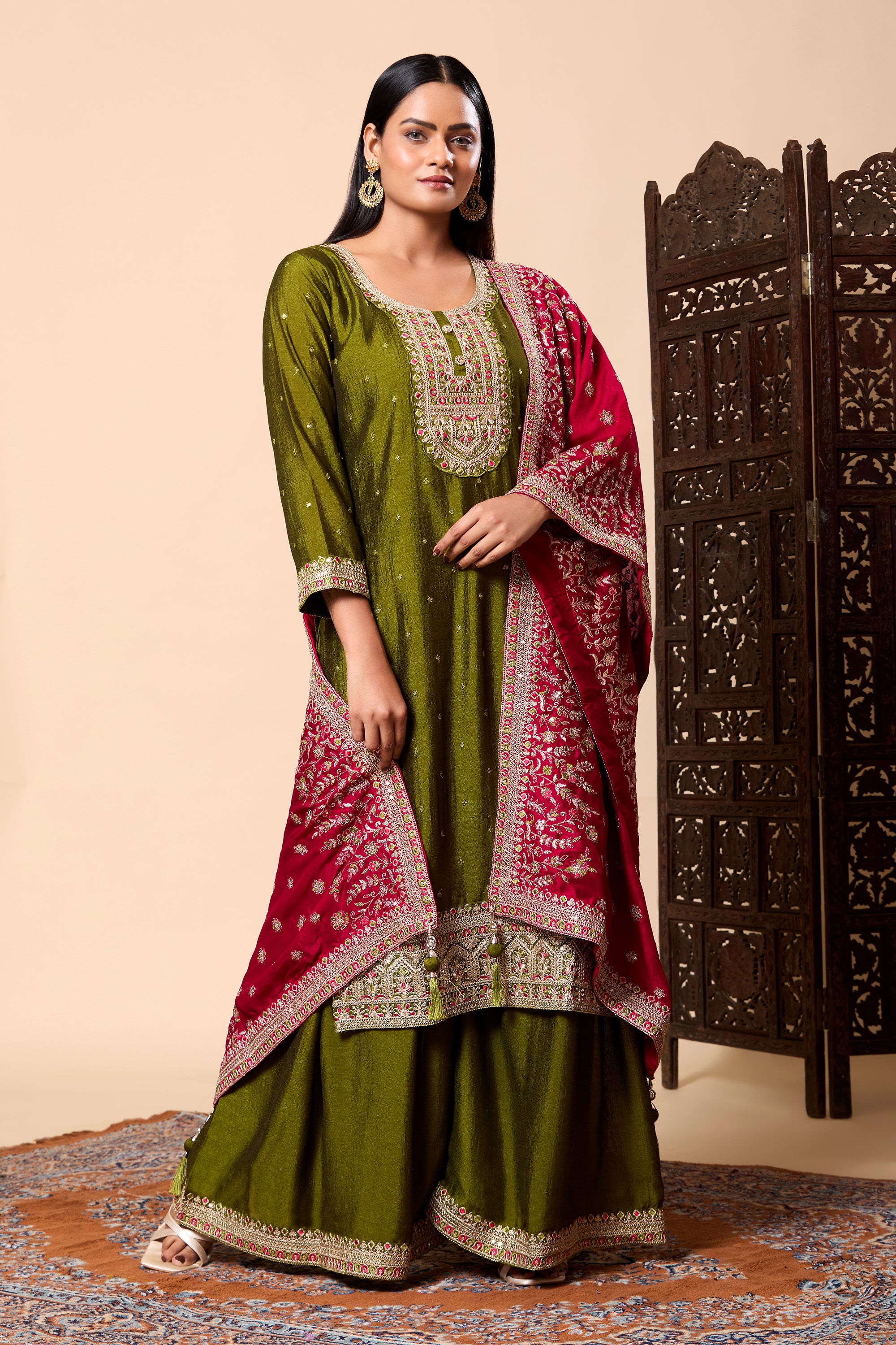 Mayuri Palazzo Suit - Roop Darshan