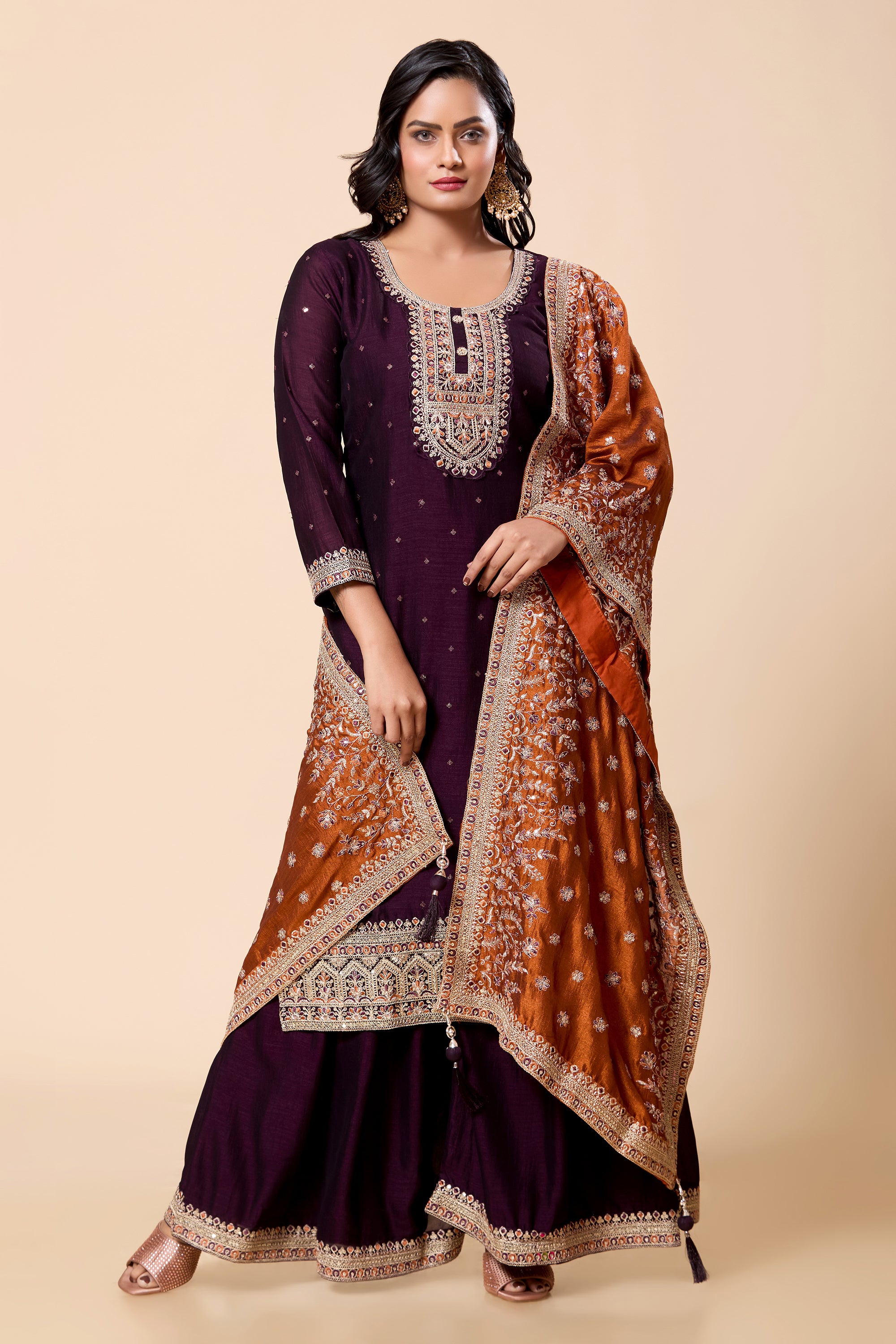 Mayuri Palazzo Suit - Roop Darshan