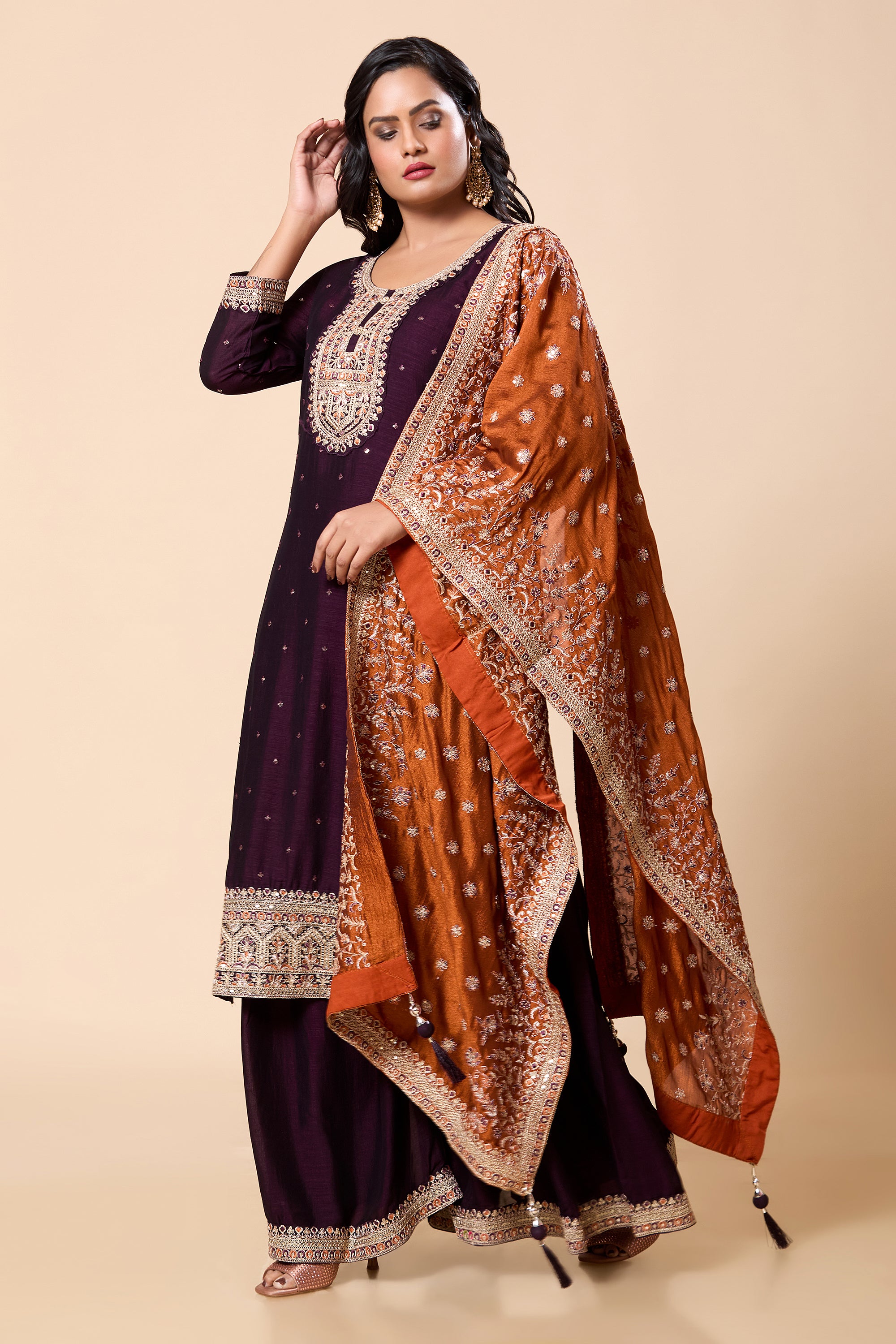 Mayuri Palazzo Suit - Roop Darshan