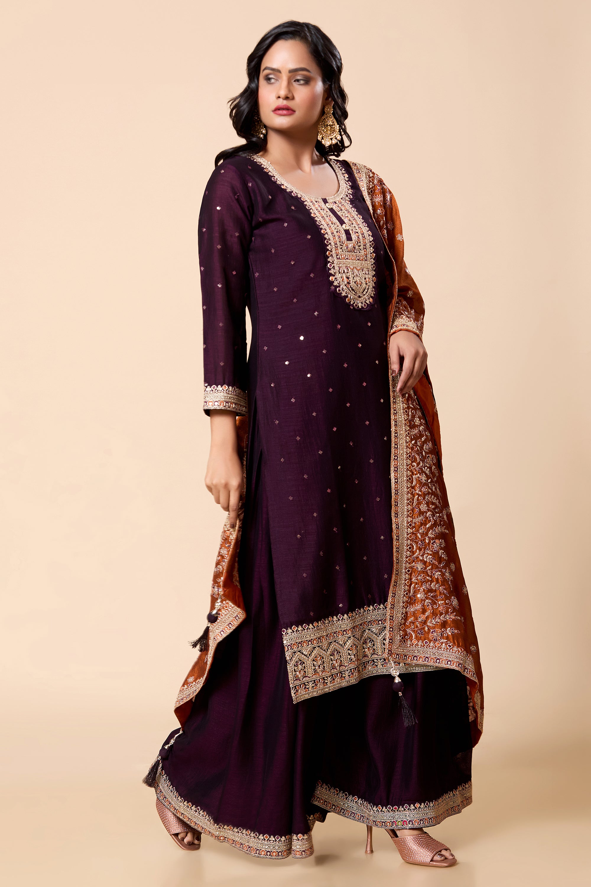 Mayuri Palazzo Suit - Roop Darshan