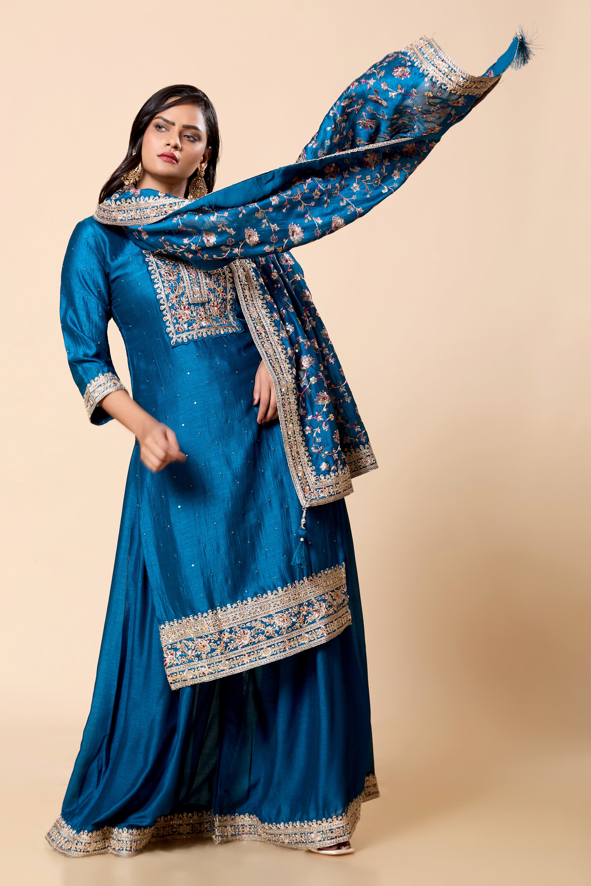 Vinita Palazzo Suit - Roop Darshan
