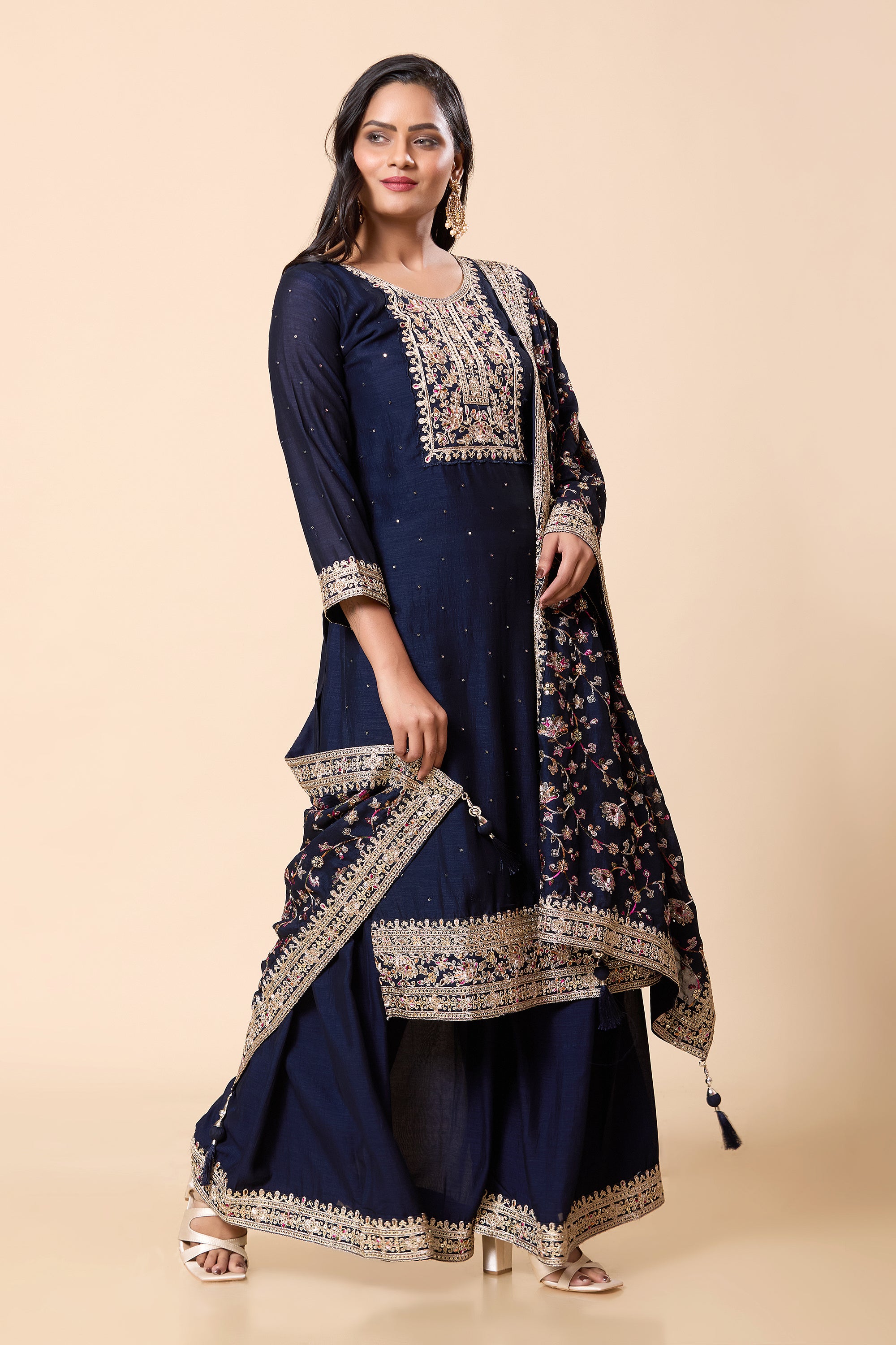 Vinita Palazzo Suit - Roop Darshan