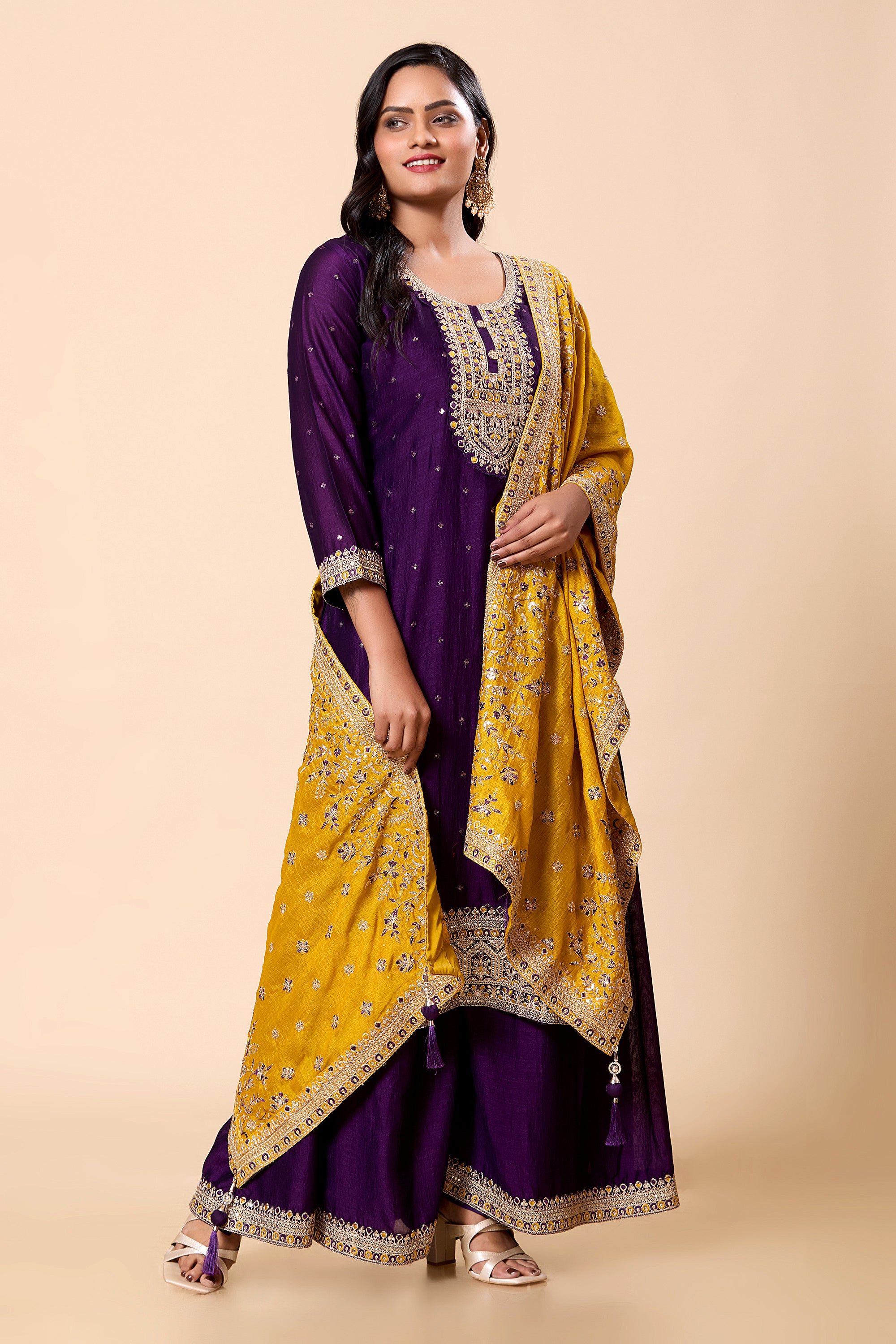 Mayuri Palazzo Suit - Roop Darshan