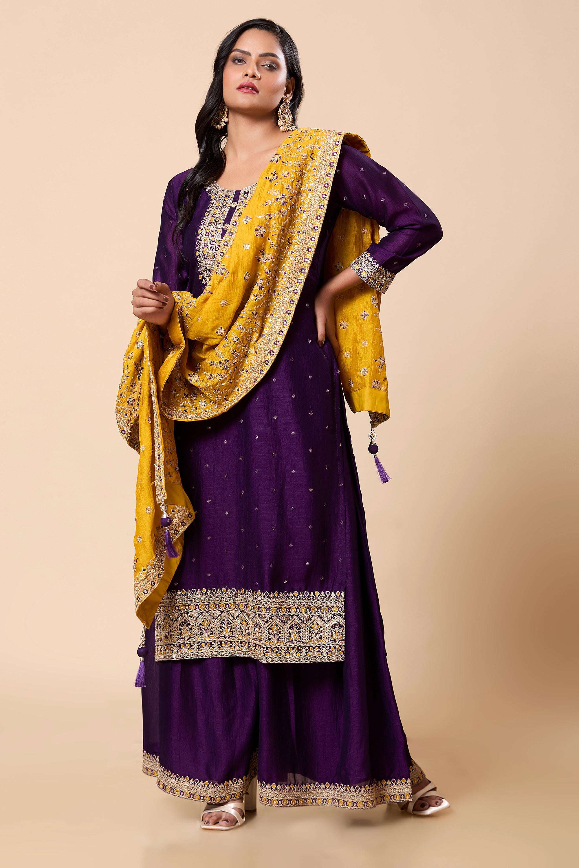Mayuri Palazzo Suit - Roop Darshan
