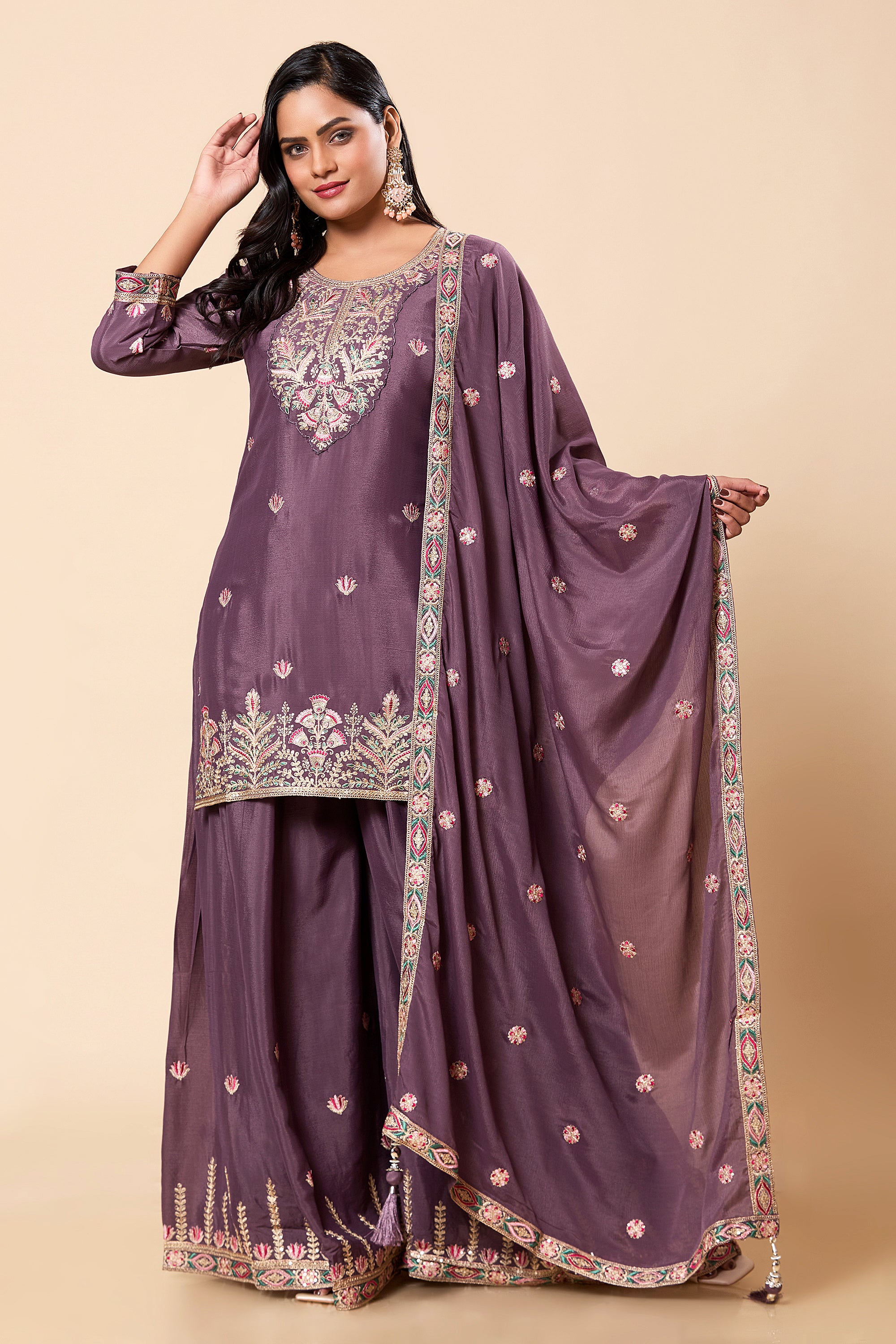 Rani Palazzo Suit - Roop Darshan
