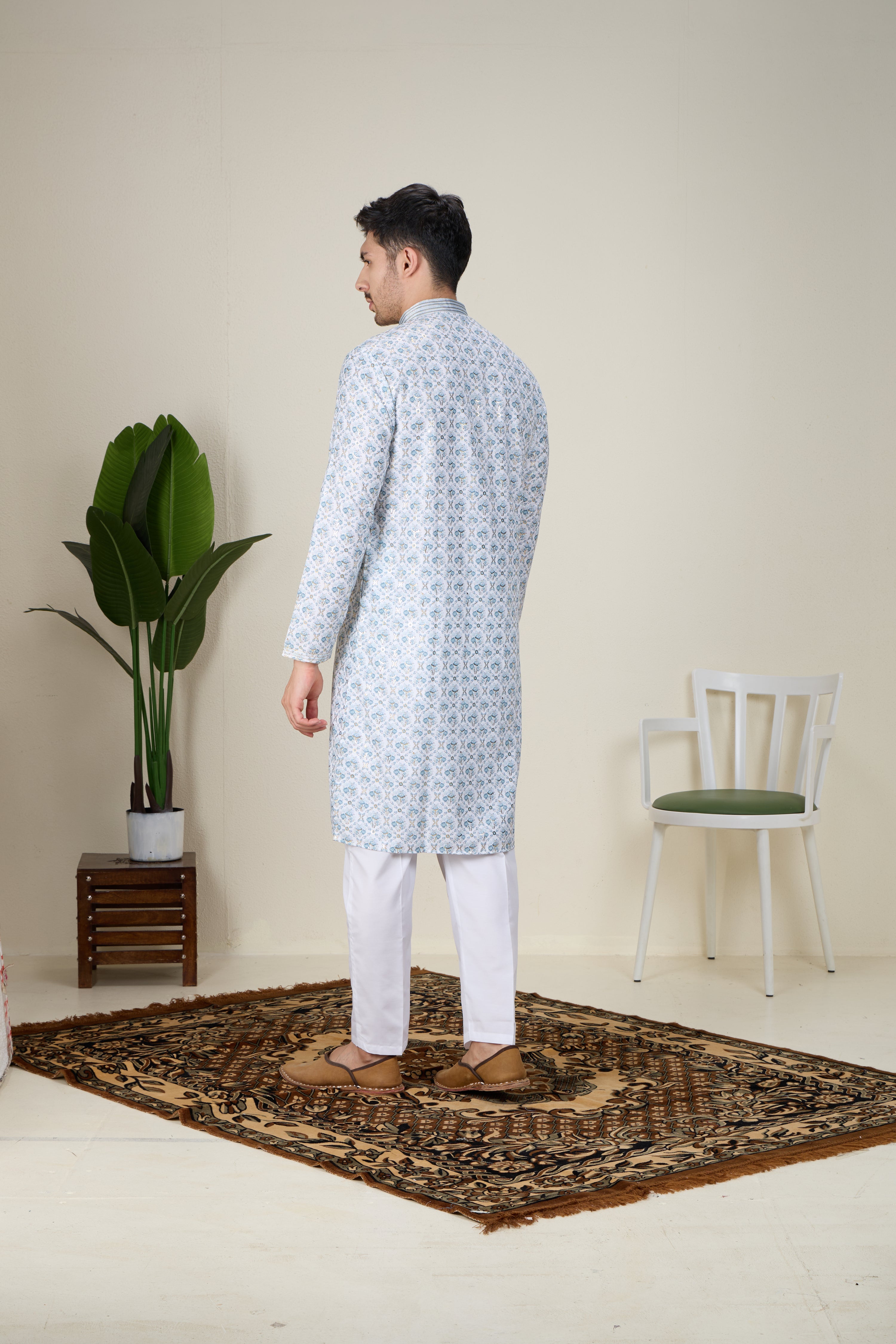 Mens Silk Kurta Set