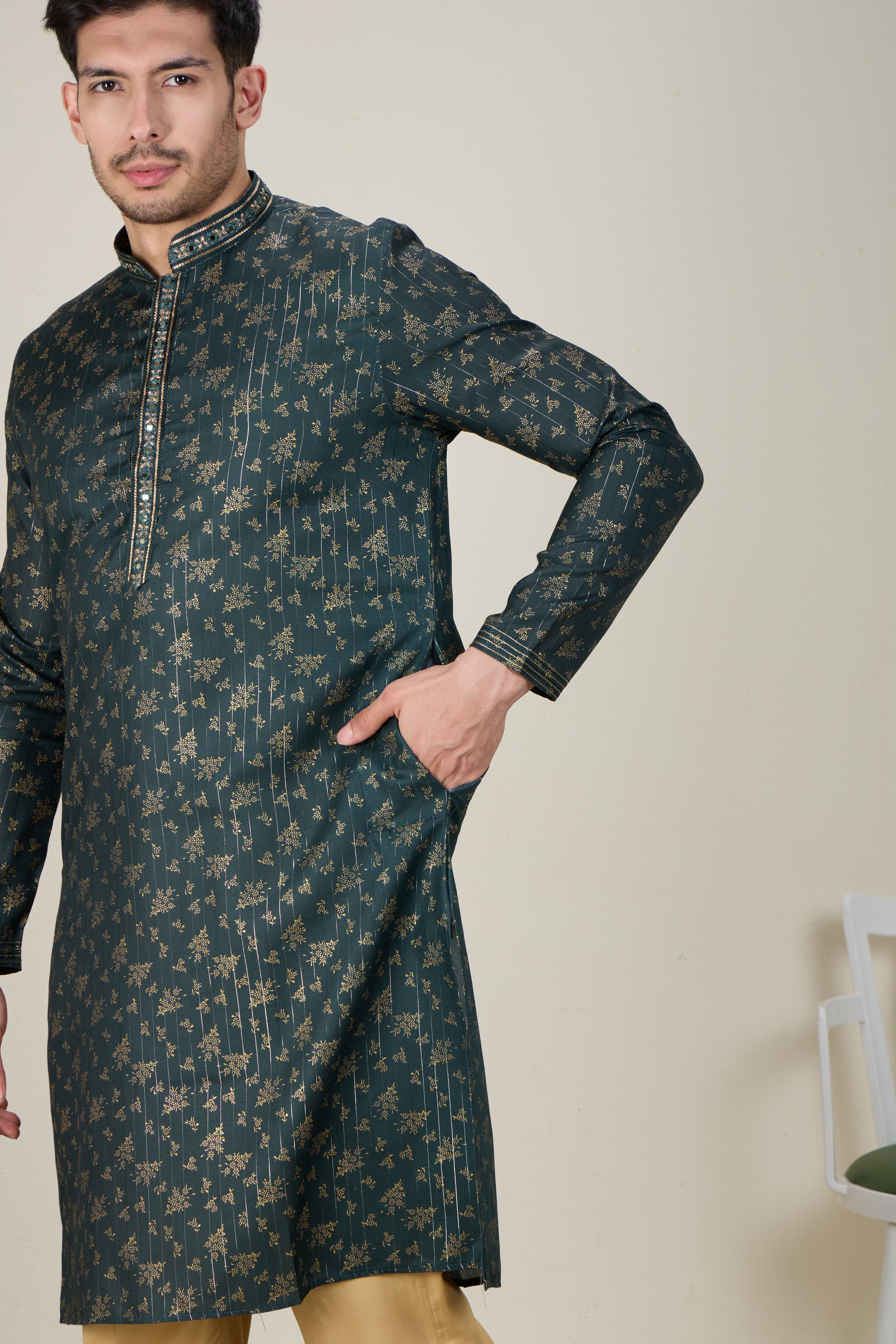 Mens Silk Kurta Set