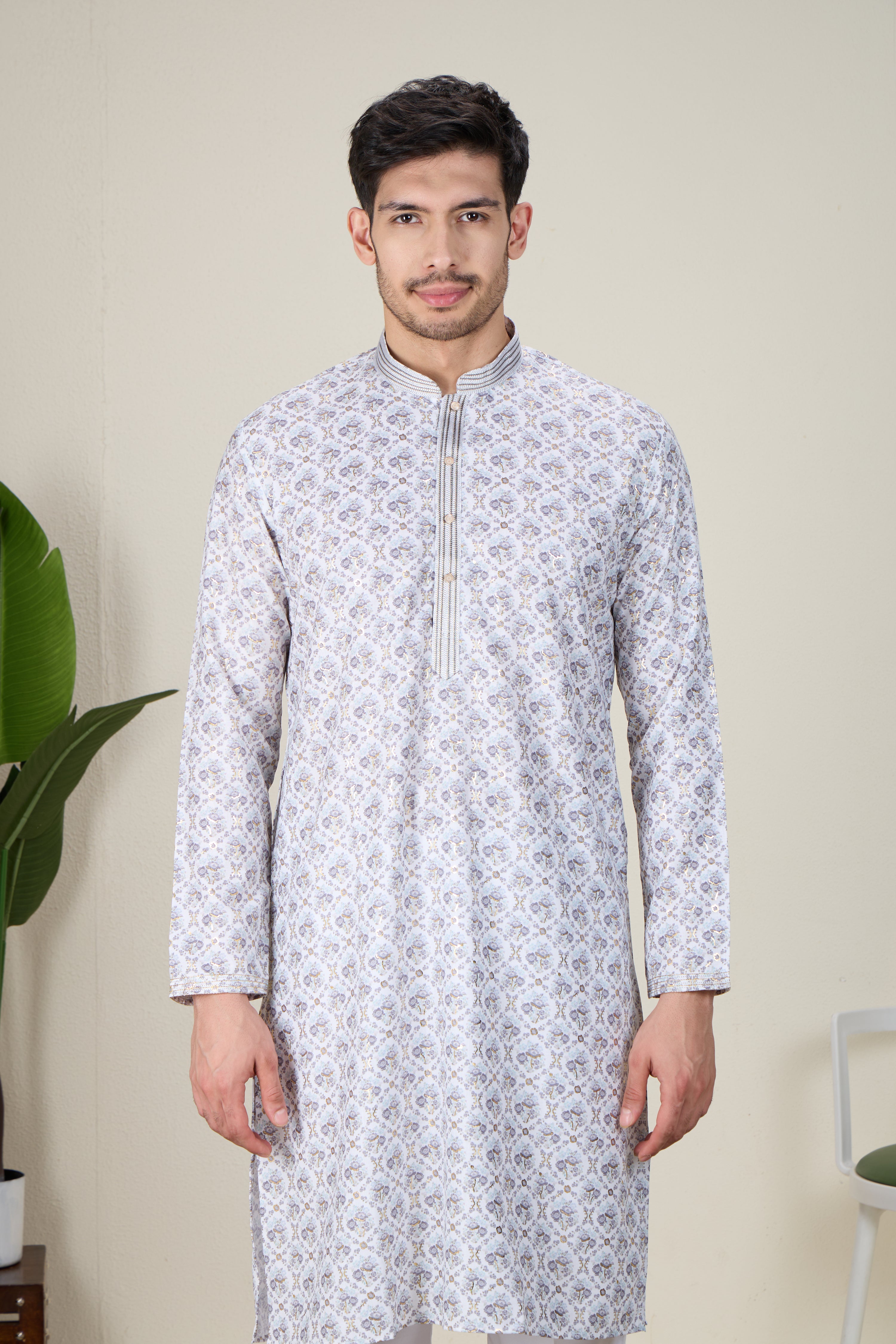 Mens Silk Kurta Set