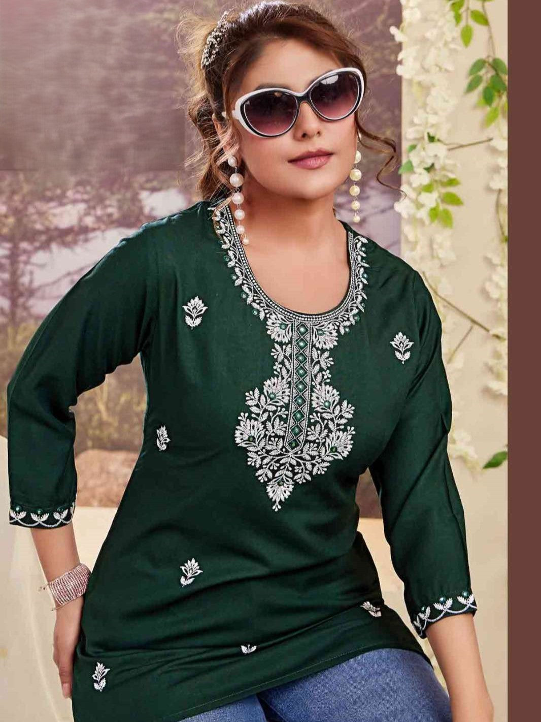 Kesar Short Kurti - Roop Darshan