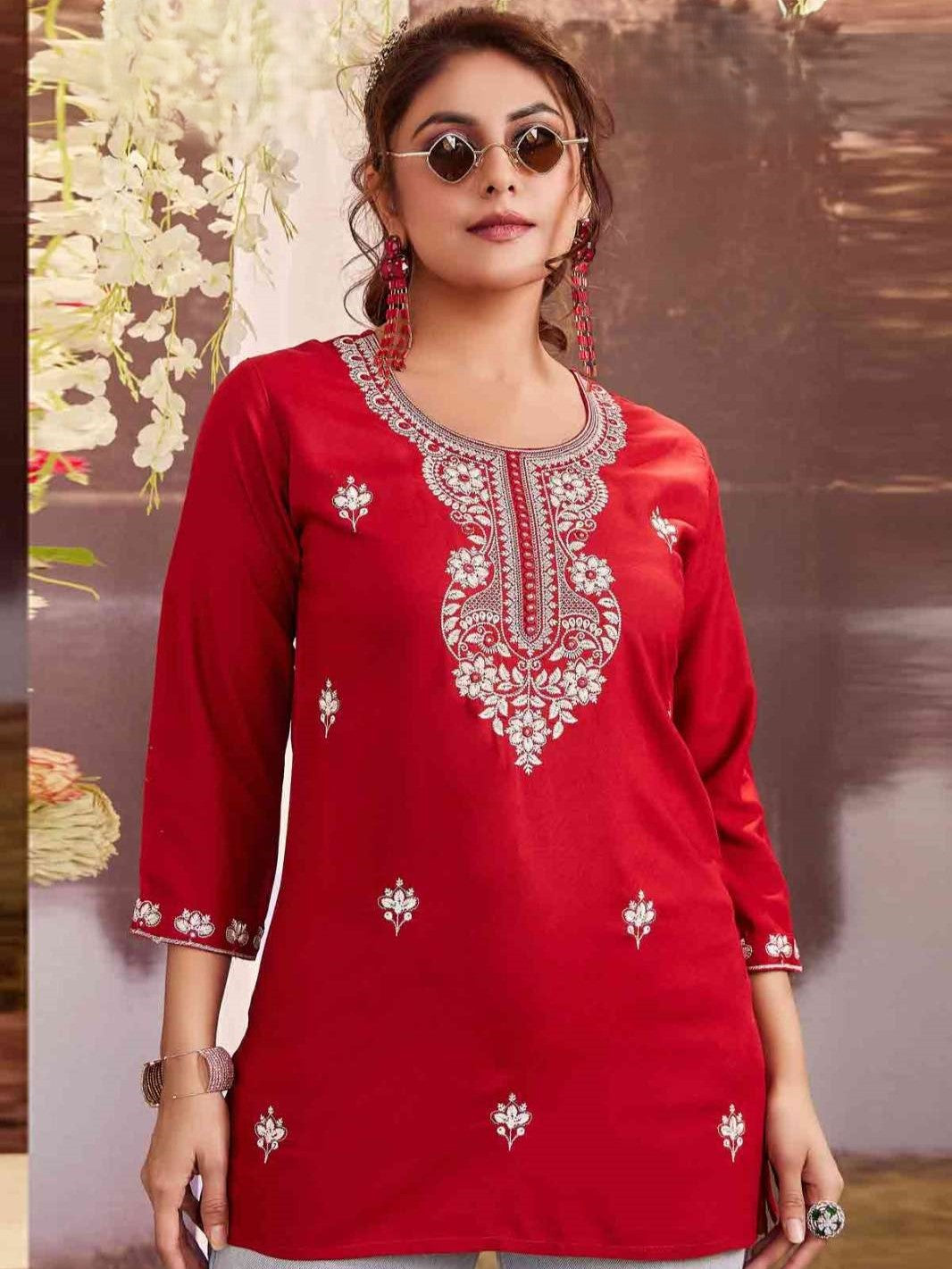 Kesar Short Kurti - Roop Darshan