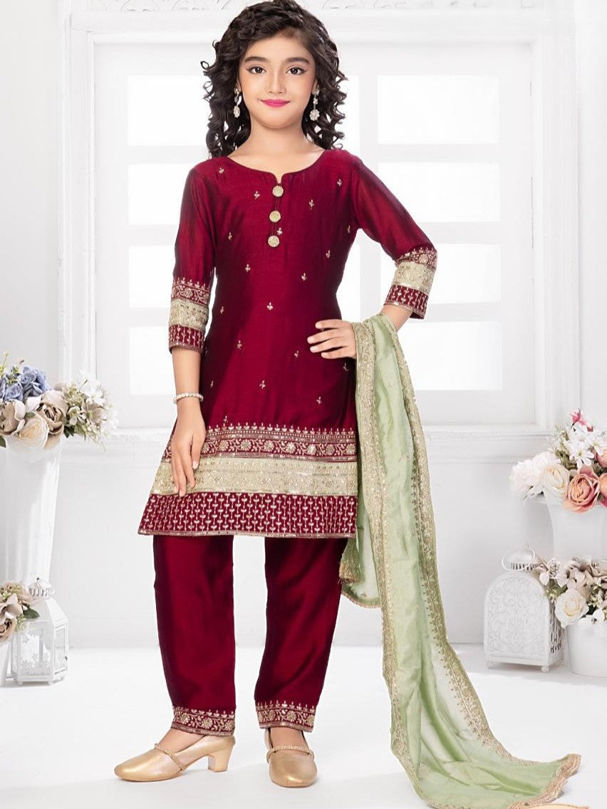 Faiza Straight Kamiz & Pant - Roop Darshan