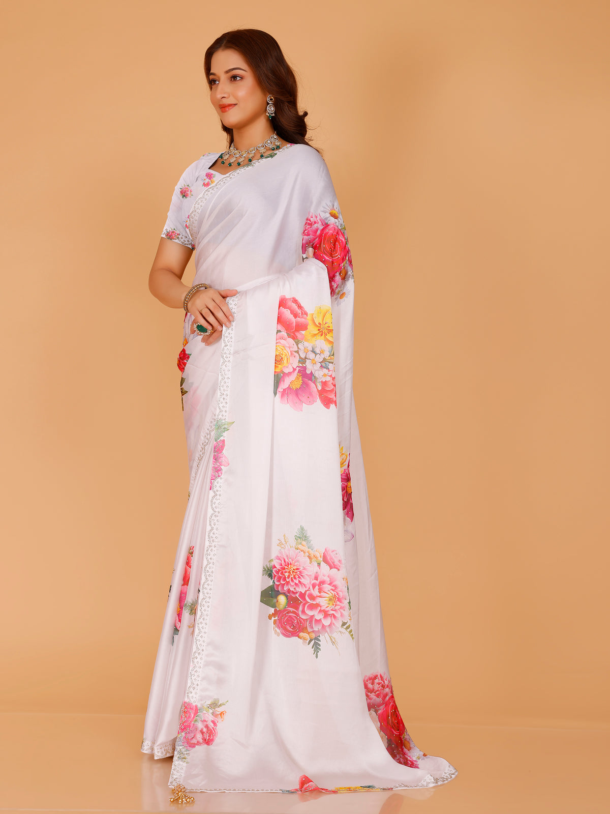 Mishka Silk Printed Saree