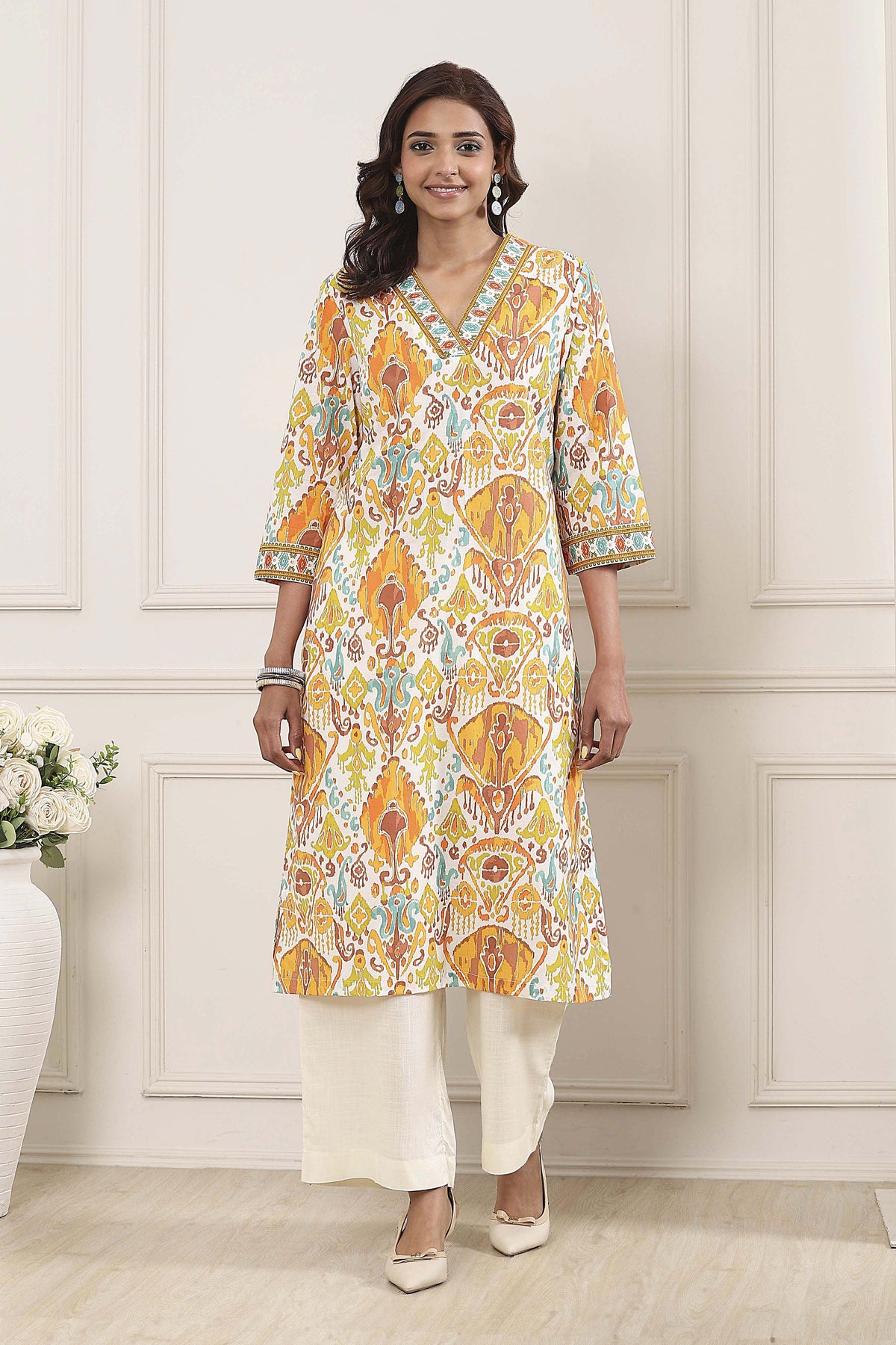 Biba Cotton Printed Kurti - Roop Darshan