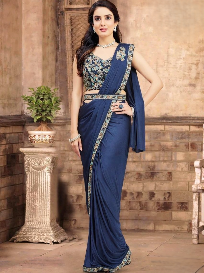 Disha Ready To Wear Choli Saree - Roop Darshan