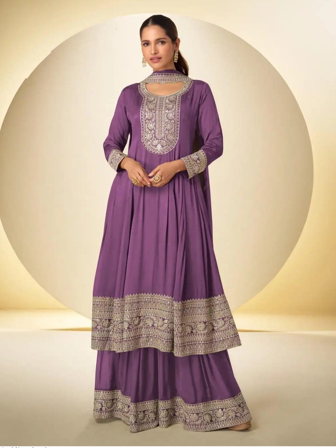 Neha Plazzo Suit - Roop Darshan