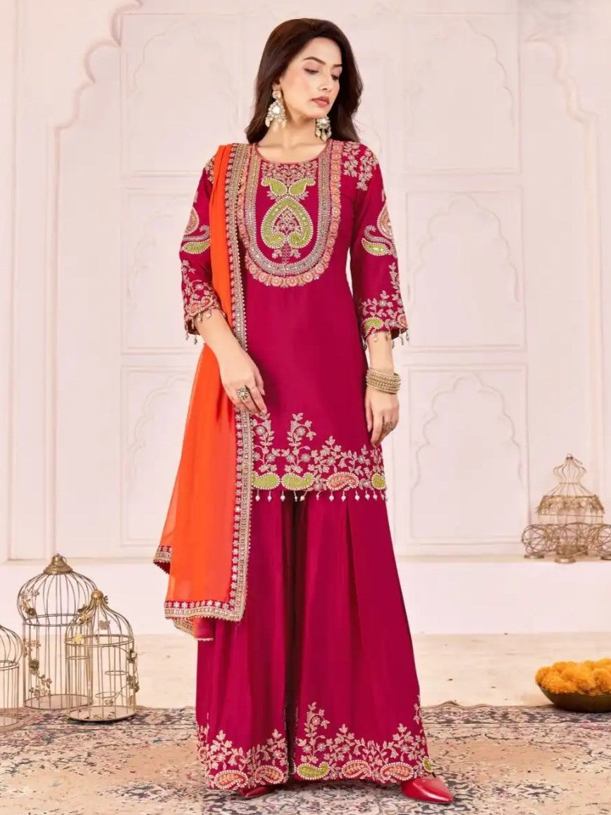 Zebba Palazzo Suit - Roop Darshan