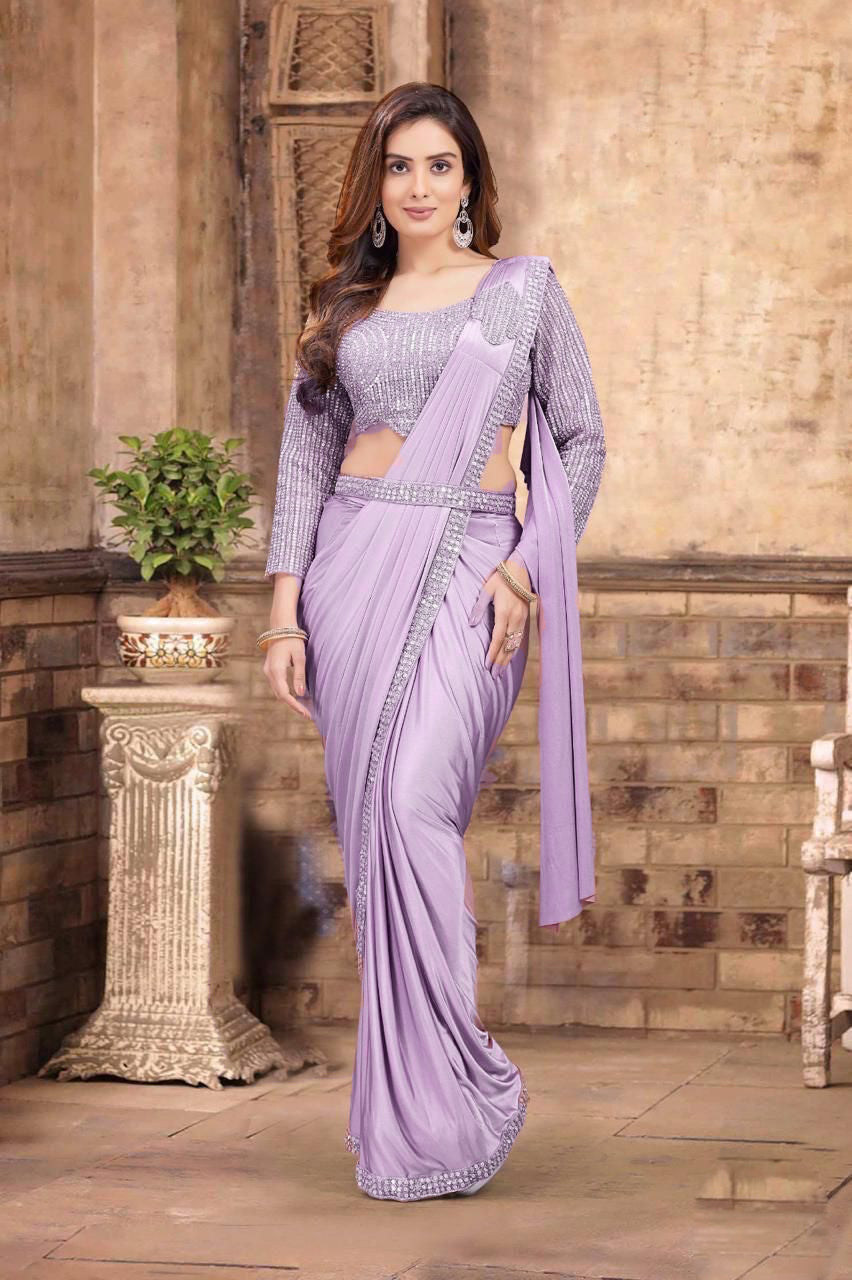 Priya Ready To Wear Choli Saree - Roop Darshan
