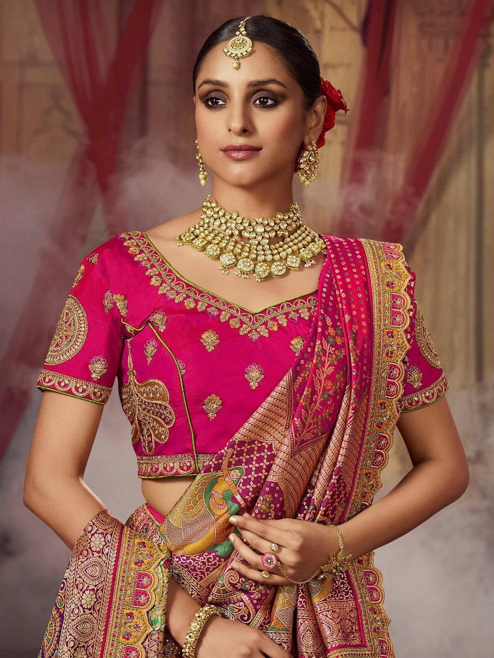 Visha Unstitched Lehenga Choli - Roop Darshan