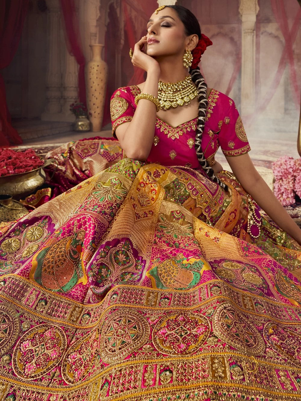 Visha Unstitched Lehenga Choli - Roop Darshan