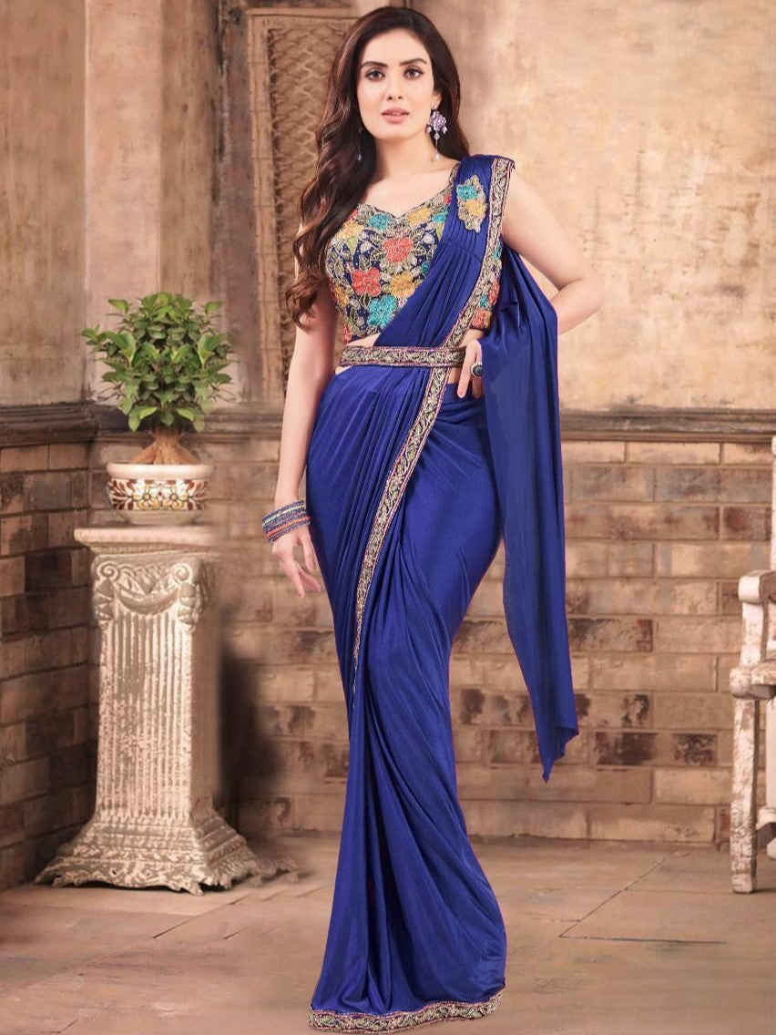 Natasha Ready To Wear Choli Saree - Roop Darshan