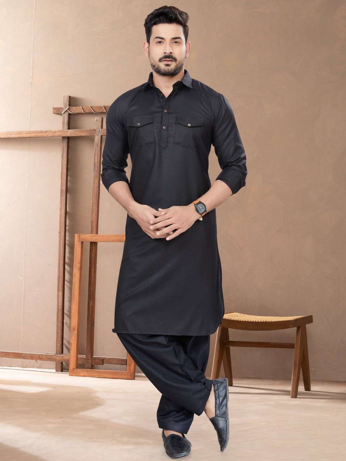 Mens Pathani Suit - Roop Darshan