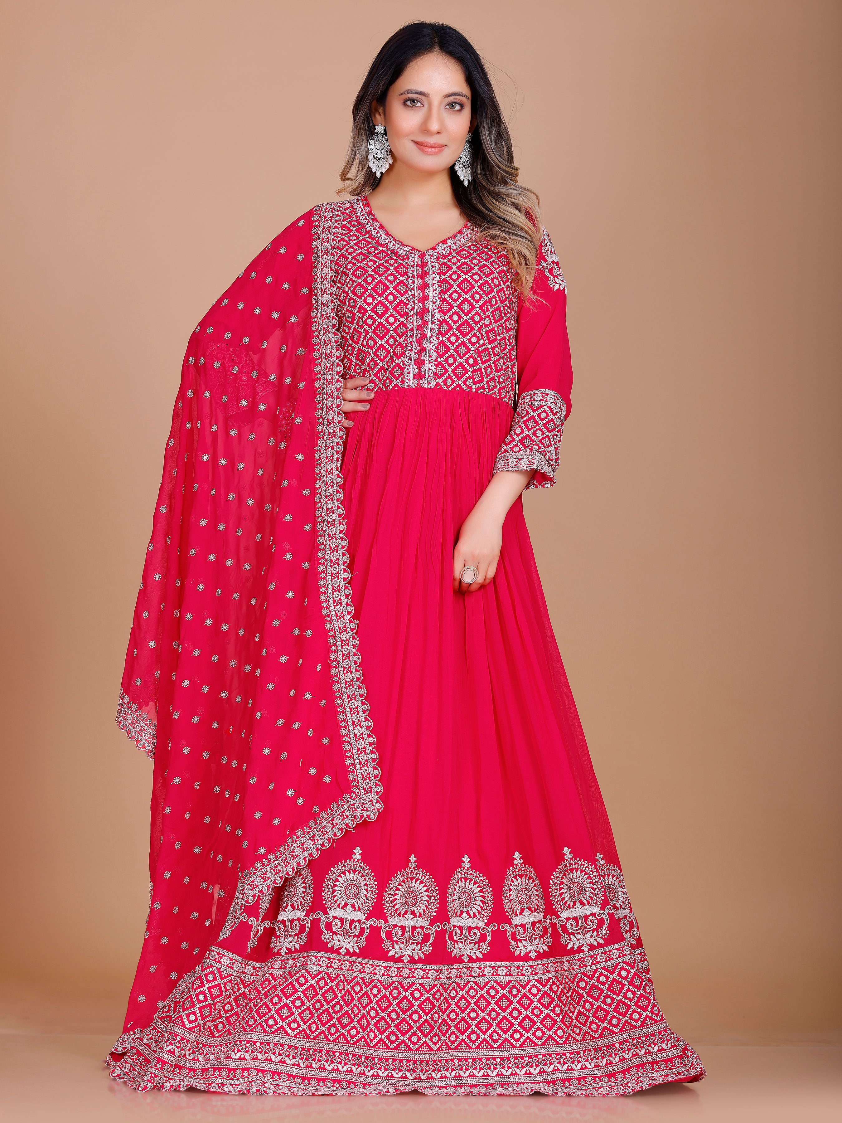 Manya Gown With Dupatta