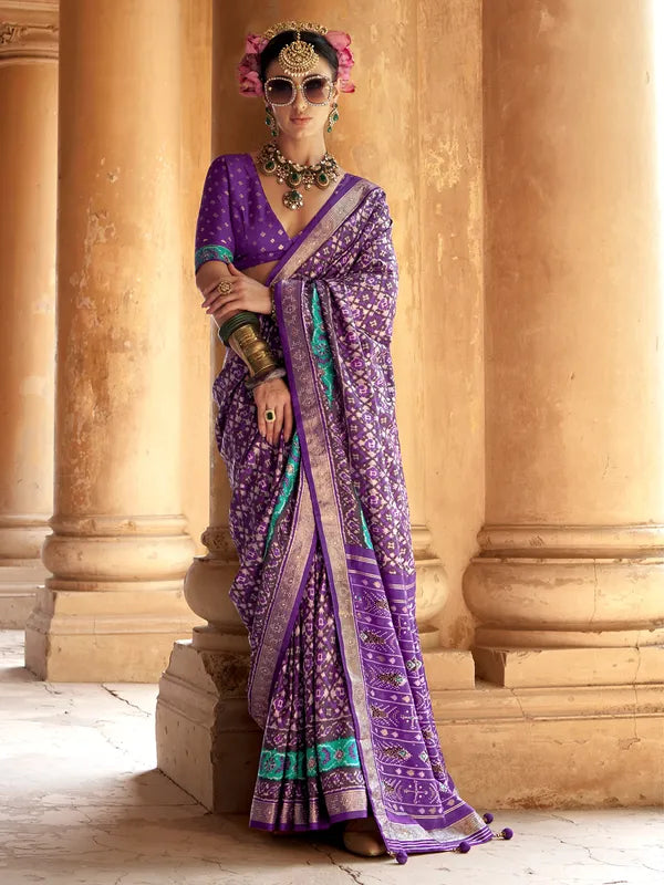 Chaitali Silk Printed Saree - Roop Darshan