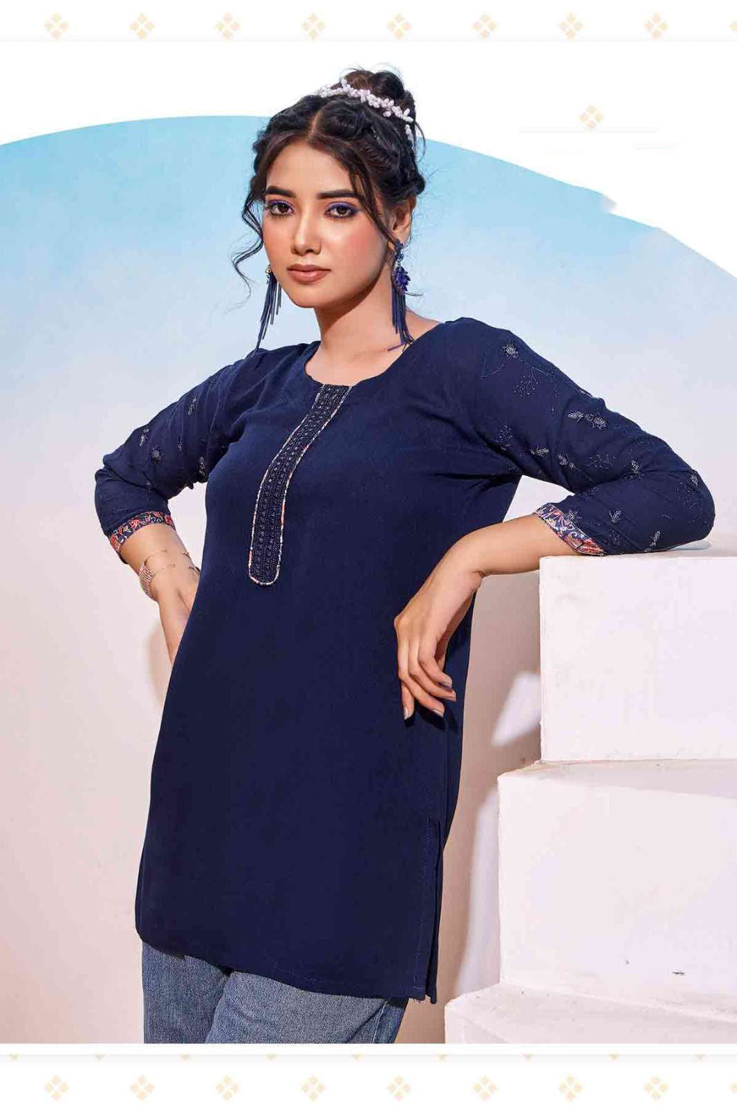 Mahi Short Kurti - Roop Darshan