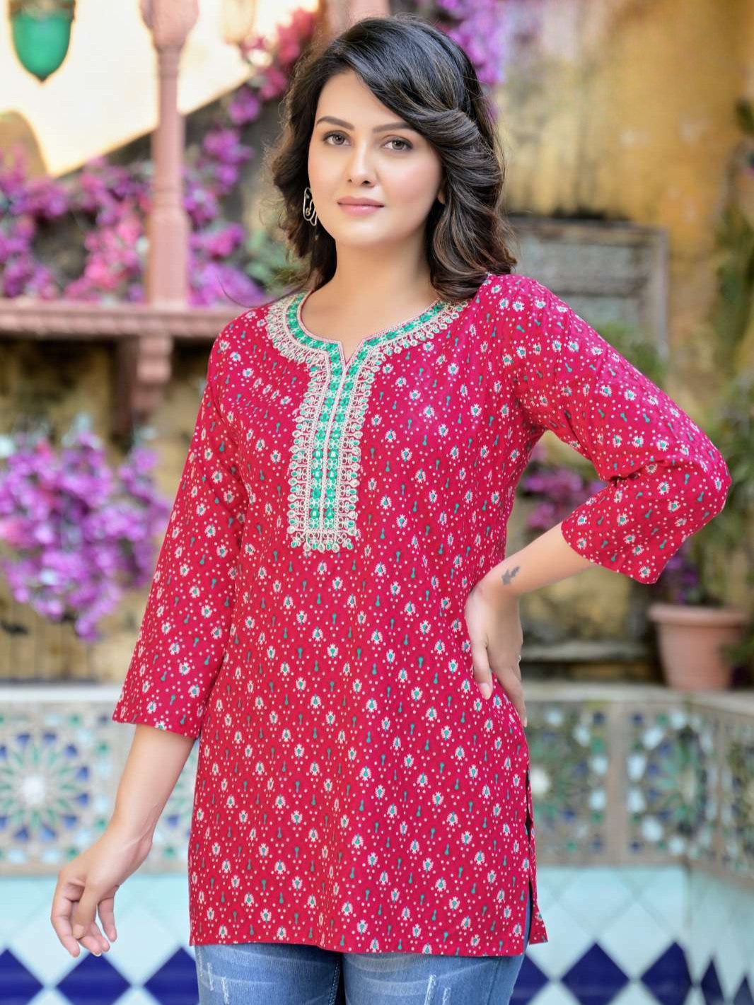 Mannat Short Kurti - Roop Darshan