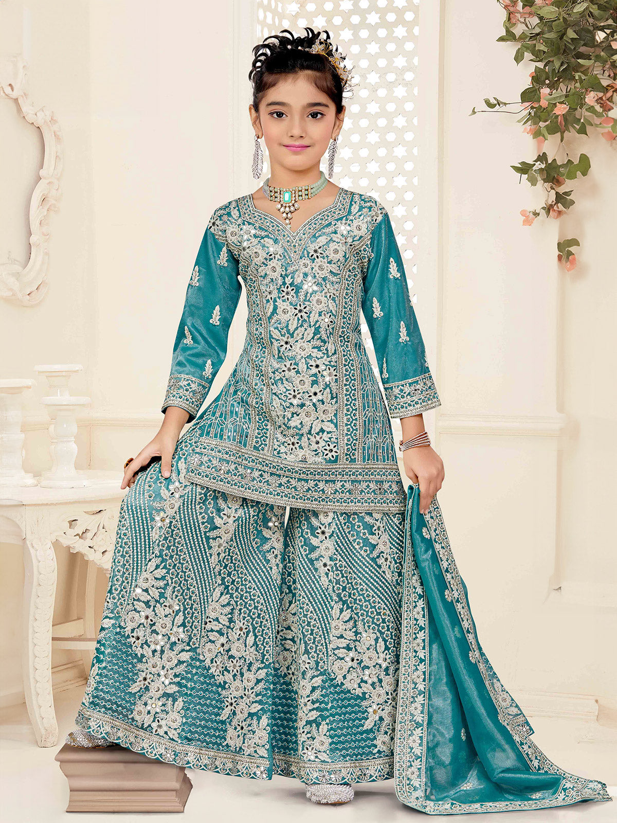 Mahie Palazzo Suit - Roop Darshan