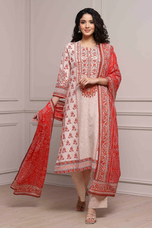 Cotton Printed Palazzo Suit - Roop Darshan