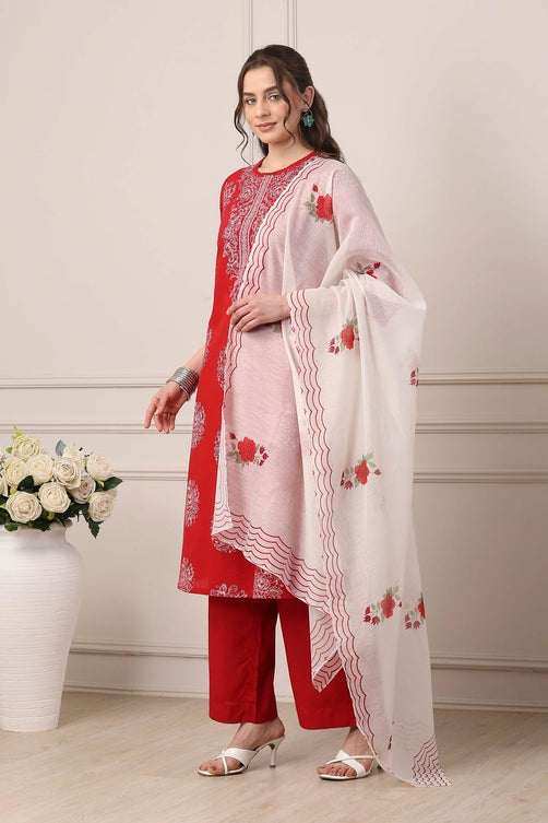 Biba Straight Kamiz & Pant - Roop Darshan