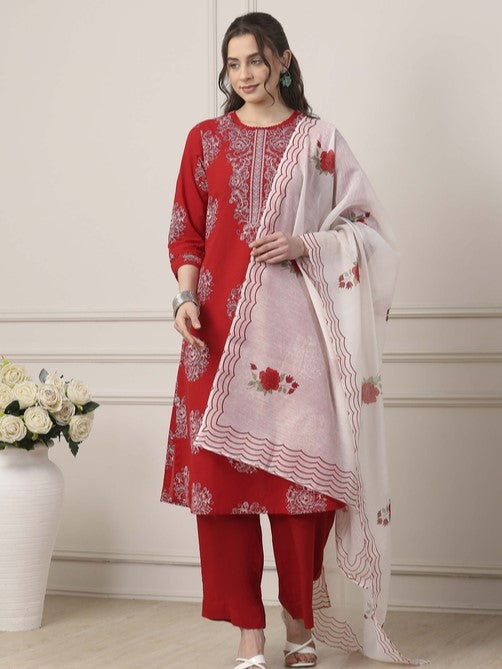Biba Straight Kamiz & Pant - Roop Darshan