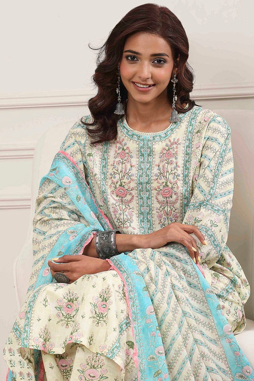 Biba Straight Palazzo Suit - Roop Darshan