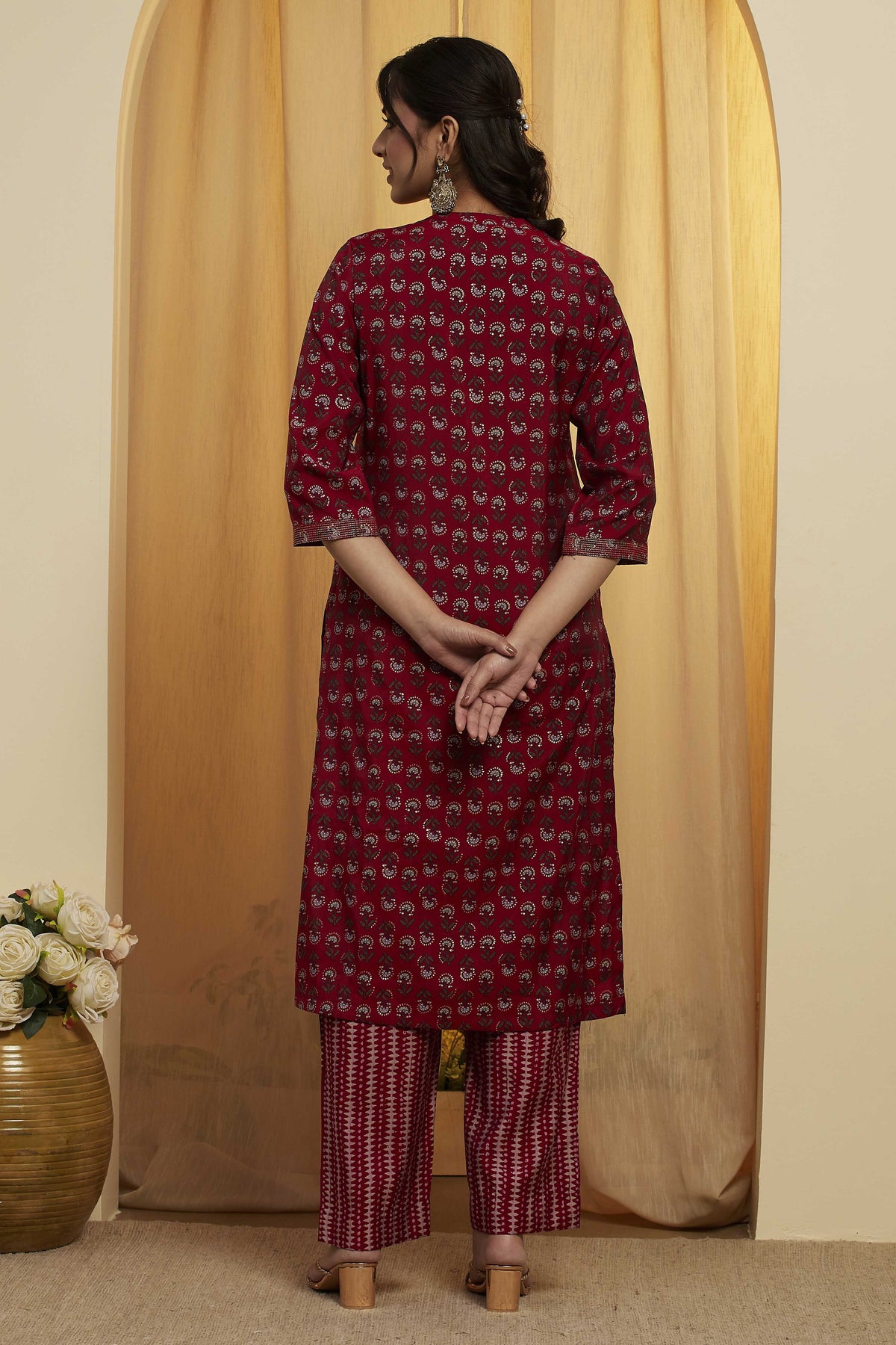 Biba Kurti With Palazzo - Roop Darshan