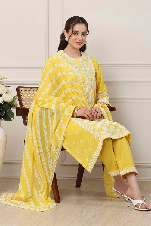 Biba Straight Kamiz & Pant - Roop Darshan
