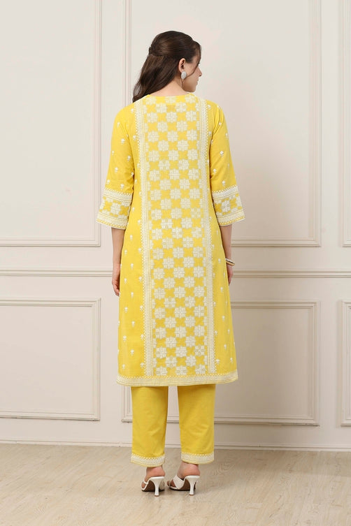 Biba Straight Kamiz & Pant - Roop Darshan