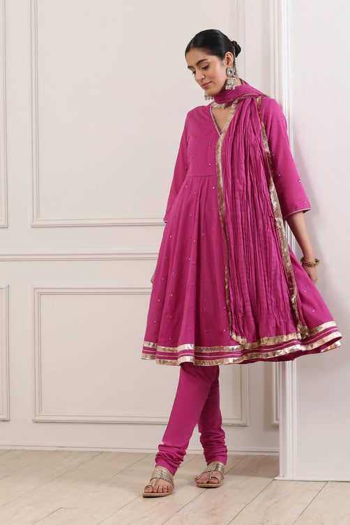 Biba Kalidar Suit Set - Roop Darshan