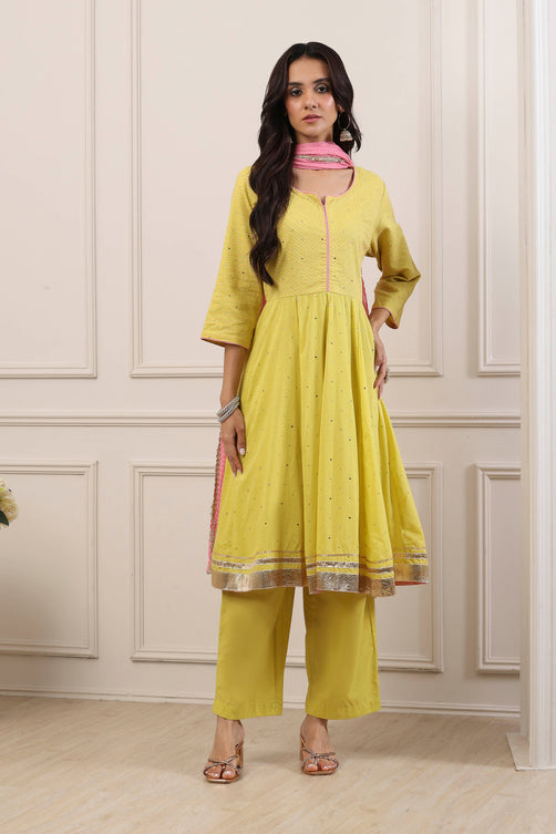 Biba Flair Kamiz & Pant - Roop Darshan