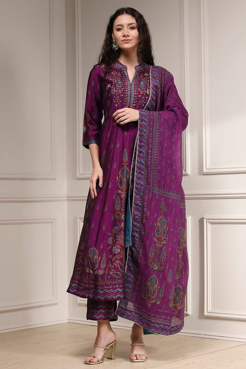 Biba Palazzo Suit - Roop Darshan