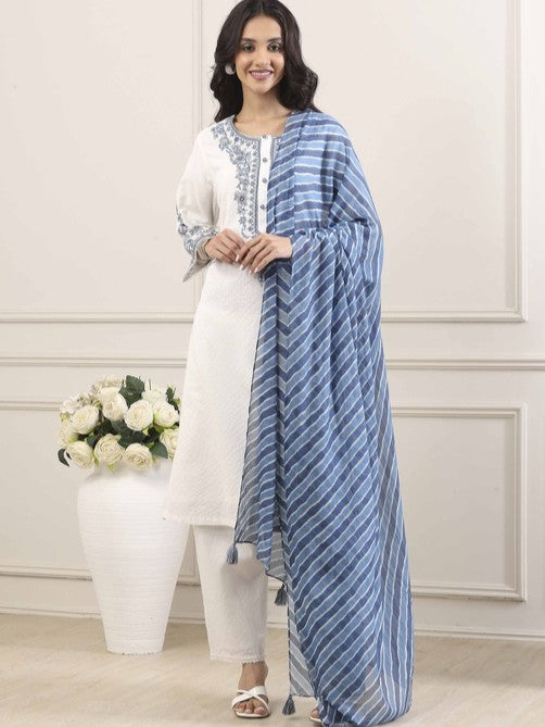 Biba Straight Kamiz & Pant - Roop Darshan