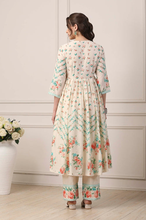 Biba Ladies Palazzo Suit - Roop Darshan