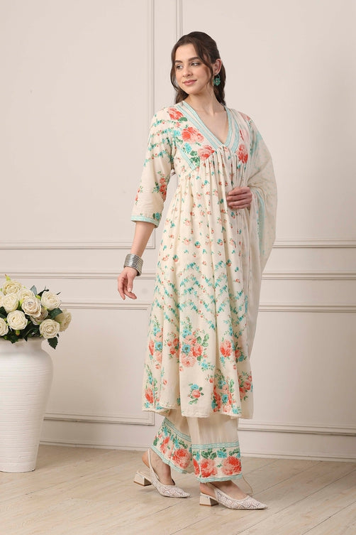 Biba Ladies Palazzo Suit - Roop Darshan