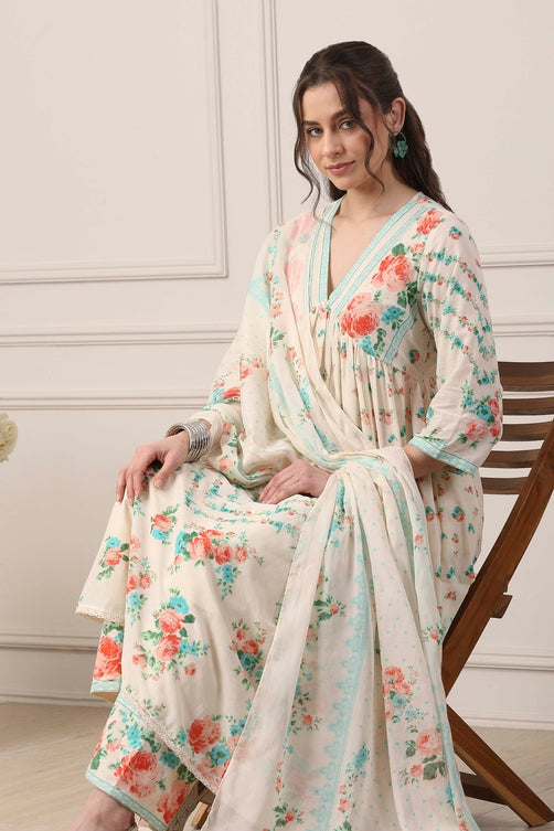 Biba Ladies Palazzo Suit - Roop Darshan