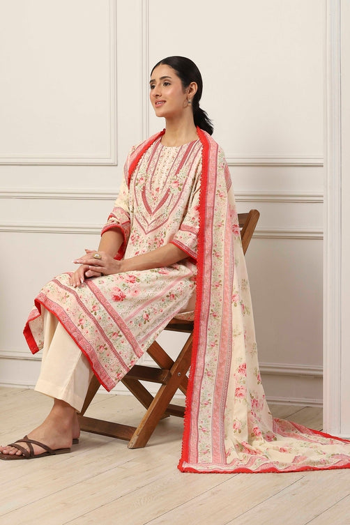 Biba Straight Kamiz & Pant - Roop Darshan