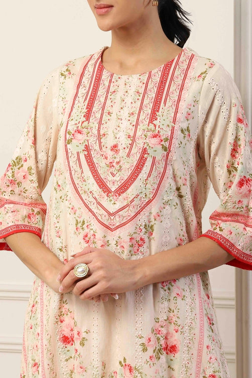 Biba Straight Kamiz & Pant - Roop Darshan