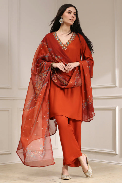 Ladies Rayon Palazzo Suit 36X46 - Roop Darshan