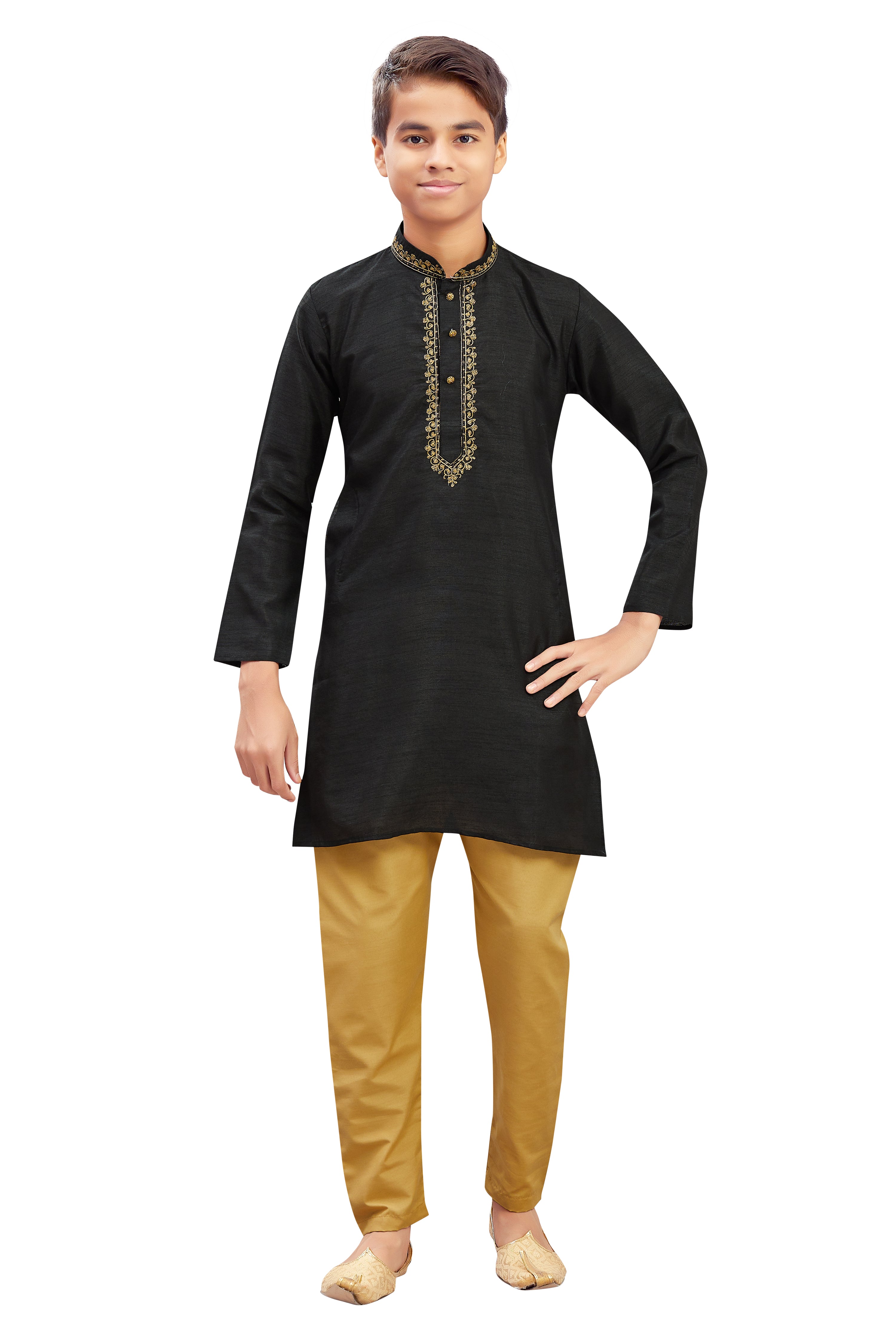 Boys Embroidered Kurta - Roop Darshan